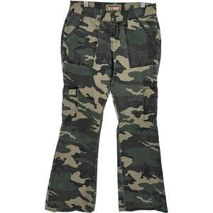 Vintage y2k Women's Camo Ripstop Low Rise Bongo G.I. Jean Baggy Skater Pants